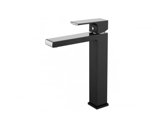 28012-C Смес. для умыв. (ВЫСОКИЙ хром+черный) "GANZER"  (10/1шт)