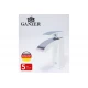 Смеситель для умывальника и раковины из латуни  Ganzer  GZ44011-F белый/хром