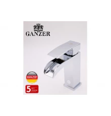 Cмеситель для раковины и умывальника из латуни,водопад Ganzer GZ44014 цвет хром