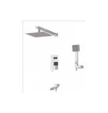 Душевая система Ganzer GZ44065 скрытого монтажа с квадратным верхним душем