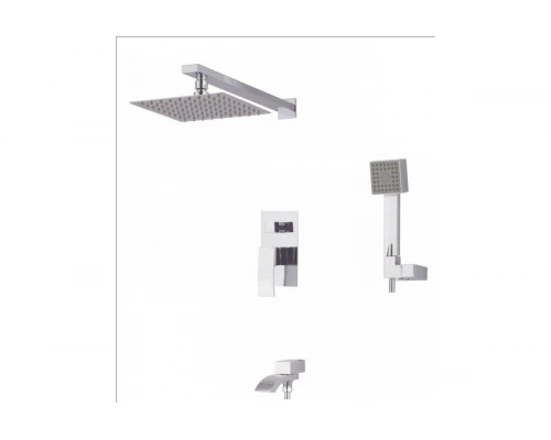 Душевая система Ganzer GZ44065 скрытого монтажа с квадратным верхним душем