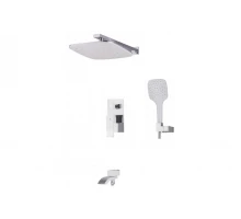Душевая система скрытого монтажа с квадратным верхним душем GZ44065-F белый