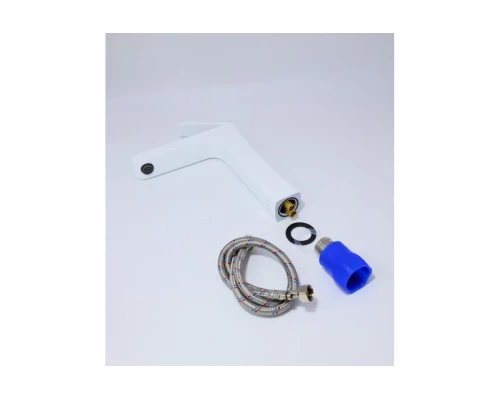 51012-F Смеситель для умыв. (ВЫС. бел.+хром)) "GANZER"  (10/1шт)