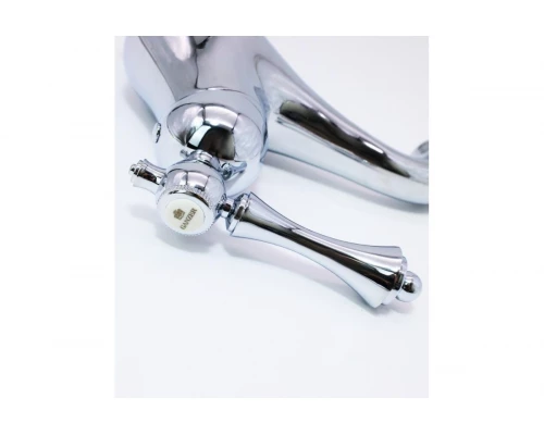 Смеситель для умывальника ретро Ganzer GZ77011 хром