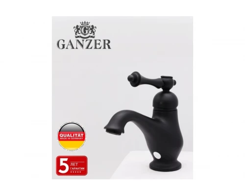 Смеситель для умывальника ретро Ganzer GZ77011-C черный