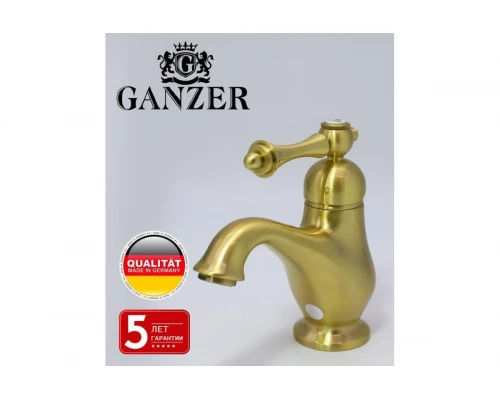 Смеситель для умывальника ретро Ganzer GZ77011-D бронза