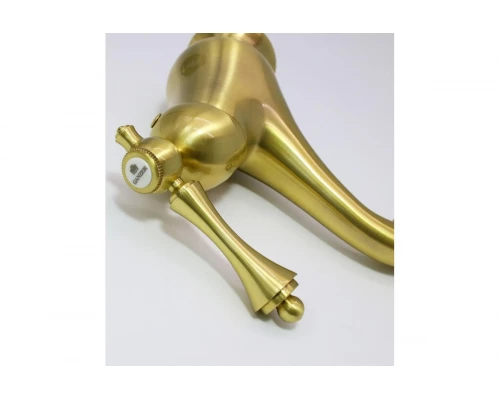 Смеситель для умывальника ретро Ganzer GZ77011-D бронза