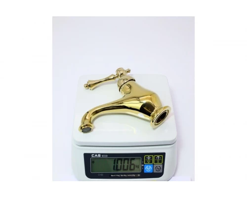 Смеситель для умывальника ретро Ganzer GZ77011-E золото