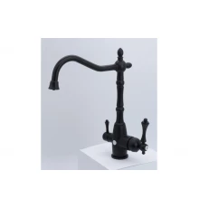 Смеситель для кухни с высоким изливом и  переключателем на фильтр Ganzer GZ77022-C черный