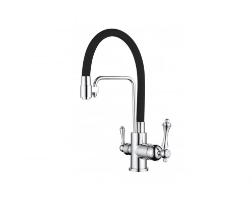 Cмеситель для кухни под фильтр GANZER GZ77025-C черный