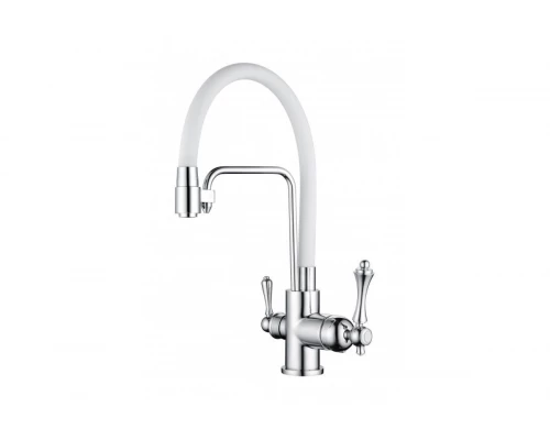 Cмеситель для кухни под фильтр GANZER GZ77025-F белый