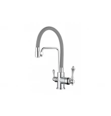 Cмеситель для кухни под фильтр GANZER GZ77025-H  серый