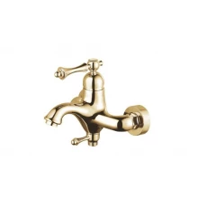 Смеситель для ванны и душа из латуни с лейкой и шлангом Ganzer GZ-77031-Е золото