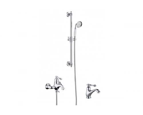 Комплект смесителей в ванную комнату (3 в 1) смеситель для ванны, смеситель для раковины и душевая стойка GZ77037 от бренда Ganzer