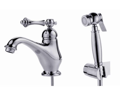 77051 Смеситель для умыв. с гиг. под. GANZER  (10/1шт)