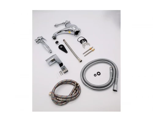 77051 Смеситель для умыв. с гиг. под. GANZER  (10/1шт)