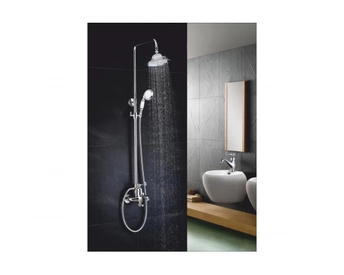 Душевая система с тропическим душем Ganzer GZ77061 хром