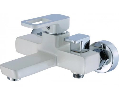 Смеситель для ванны Hansen H30008-F белый/хром