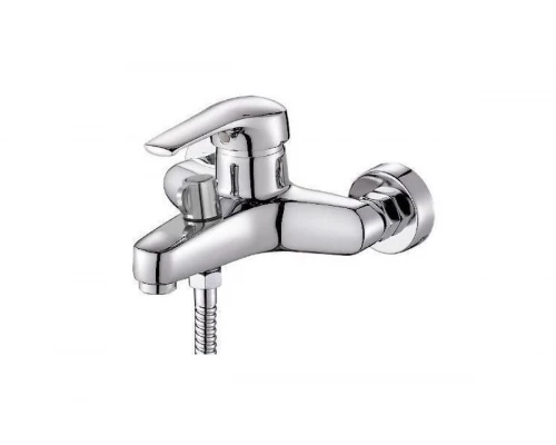 Смеситель для ванны и душа из латуни с лейкой и шлангом Hansen H30022 хром