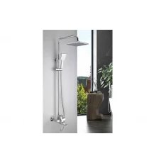 Душевая система с тропическим душем Hansen H33008 хром с  однорычажным смесителем