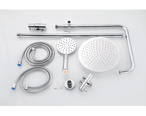 Душевой комплект с круглым душем Hansen H34001 хром