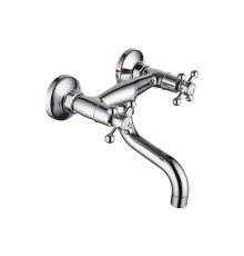 Двухвентильный настенный смеситель для кухни Hansen H46050 хром