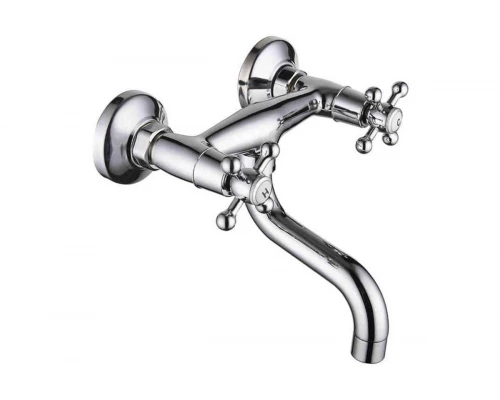 Двухвентильный настенный смеситель для кухни Hansen H46050 хром