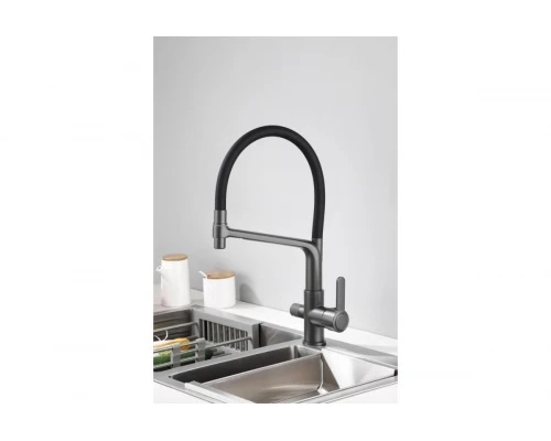 Cмеситель для кухни с гибким изливом под фильтр Hansen HL15075-PС