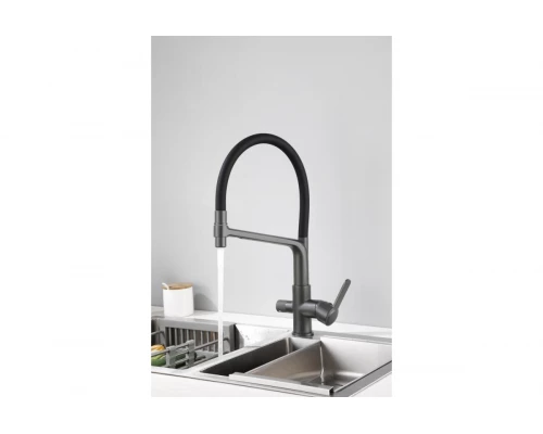 Cмеситель для кухни с гибким изливом под фильтр Hansen HL15075-PС