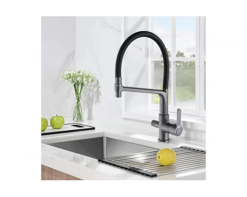 Cмеситель для кухни с гибким изливом под фильтр Hansen HL15075-PС