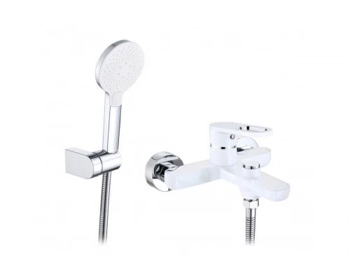 Смеситель для ванны Hansen HL30016-F белый/хром