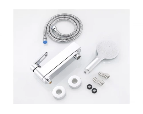 Смеситель для ванны и душа из латуни с лейкой и шлангом Hansen HL32016 хром