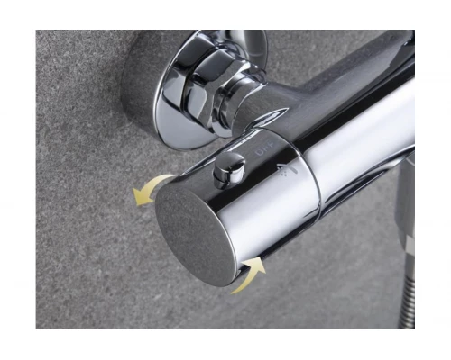 Душевая система с термостатом Hansen HL33070 хром