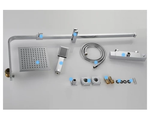 Душевая система с термостатом Hansen HL33071 хром