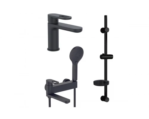 Душевой комплект 3 в 1 Hansen HL90016-C черный