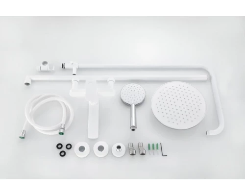 Душевая система с тропическим душем Hansen HN31304-F белый