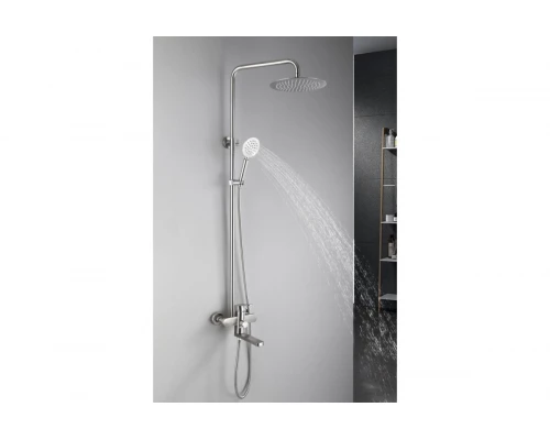 Душевая система с тропическим душем Hansen HN31304-G сатин