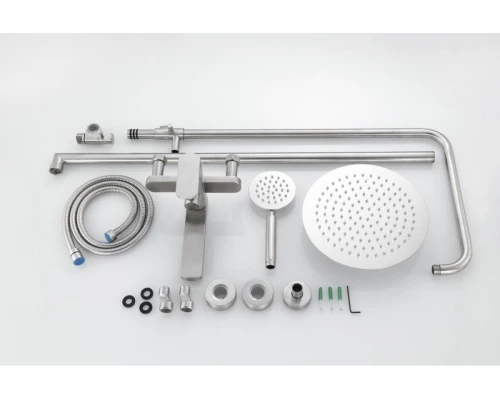 Душевая система с тропическим душем Hansen HN31304-G сатин