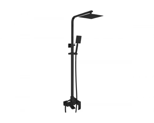 Душевая система из нержавеющей стали с тропическим душем Hansen HN33044-C черный