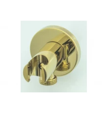 Держатель для душа со шланговым подсоединением и с фиксатором Ganzer GZ5173-Е цвет золото