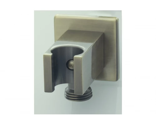 Держатель душевой лейки со шланговым подсоединением и с фиксатором клапан-автомат Ganzer GZ-5172-D цвет бронза