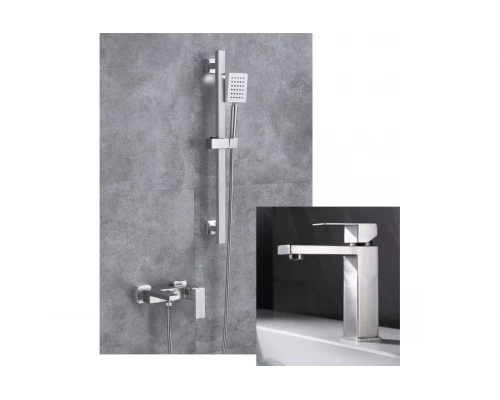 Душевой комплект из нержавеющей стали 3 в 1 Hansen HN91304-G сатин