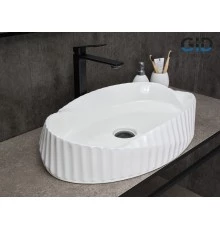 Раковина Gid 888s 51223 накладная белая 60x38.5x13.5