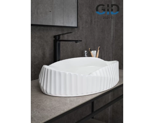 Раковина Gid 888s 51223 накладная белая 60x38.5x13.5