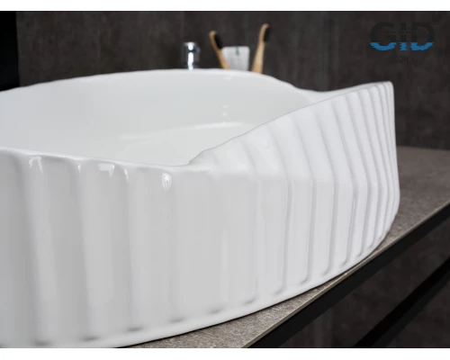 Раковина Gid 888s 51223 накладная белая 60x38.5x13.5