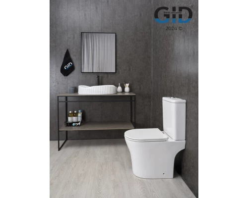 Раковина Gid 888s 51223 накладная белая 60x38.5x13.5