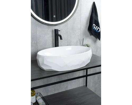 Раковина Gid 9030wx 51241 накладная белая 60x40x15