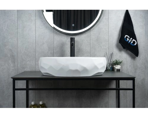 Раковина Gid 9030wx 51241 накладная белая 60x40x15