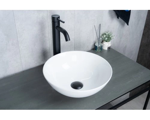 Раковина Gid 9081W 51243 накладная белая 36x36x14