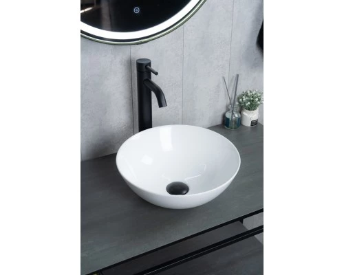 Раковина Gid 9081W 51243 накладная белая 36x36x14